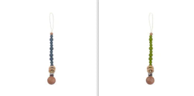 Soothing Beech Wood Pacifier Clip for Babies