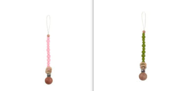 Soothing Beech Wood Pacifier Clip for Babies
