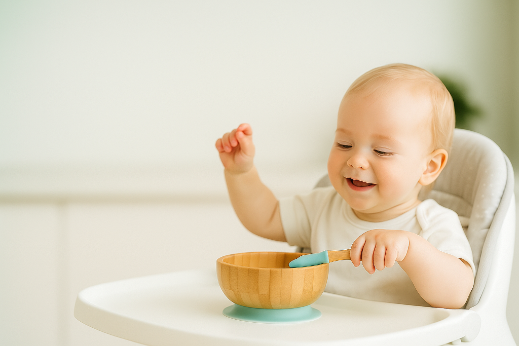 Love Alvora™ Premium Bamboo Baby Suction Bowl
