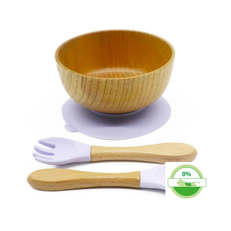 Love Alvora™ Premium Bamboo Baby Suction Bowl