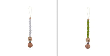 Soothing Beech Wood Pacifier Clip for Babies