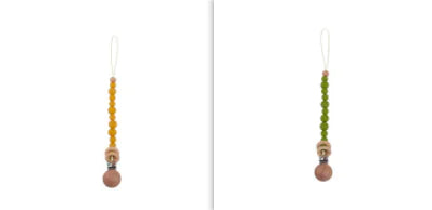Soothing Beech Wood Pacifier Clip for Babies